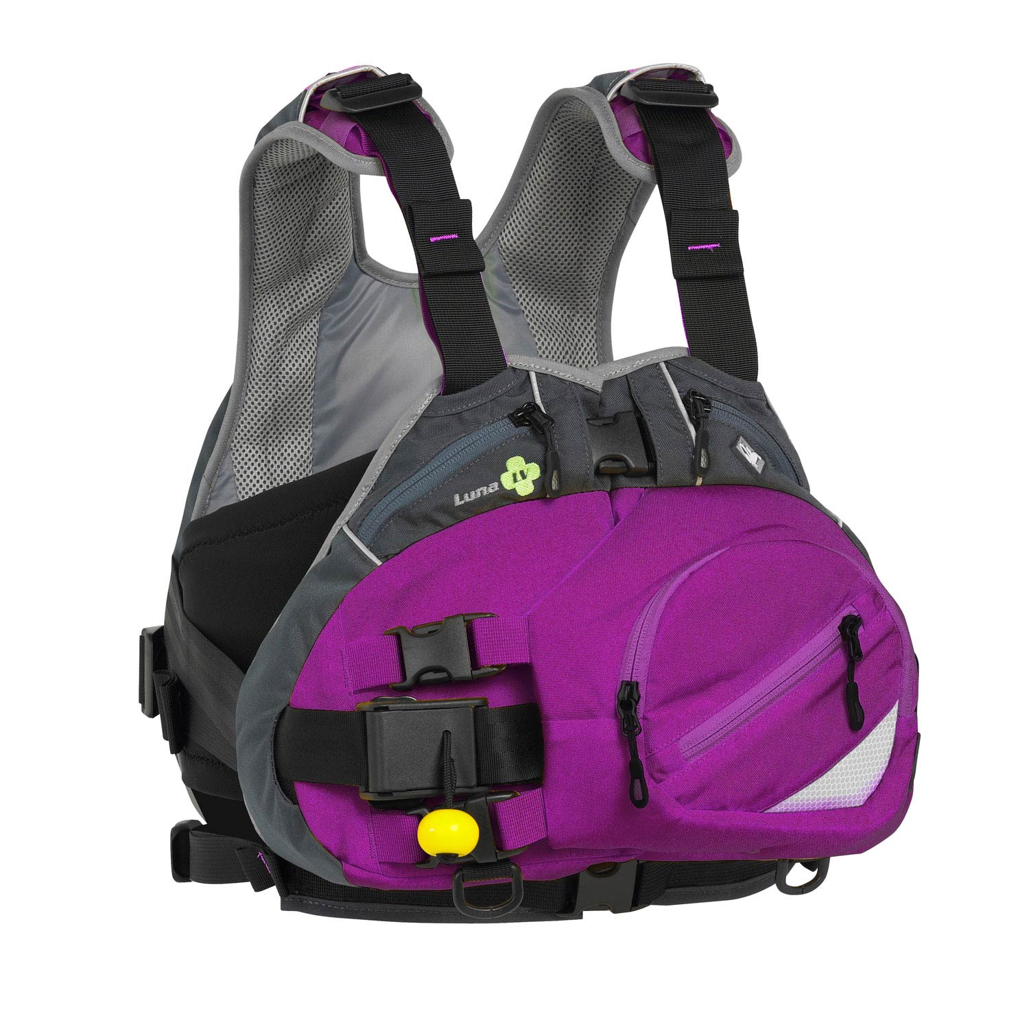 Palma Luna Womens White Water Aid Flotabilidad Pfd - Ciruela