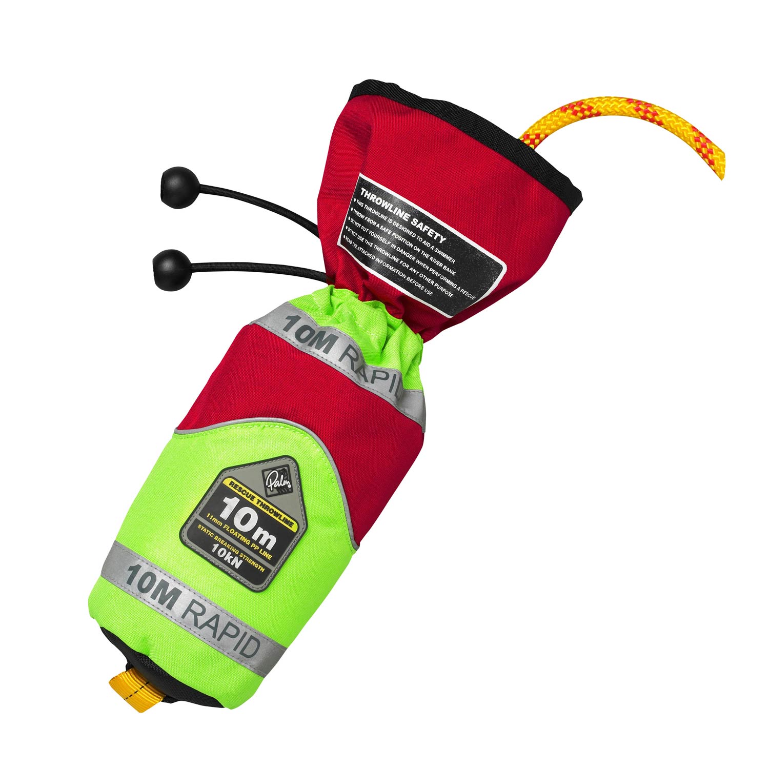 Palma R?pida 10 M Throwline - Rojo / Amarillo De Alta Visibilidad