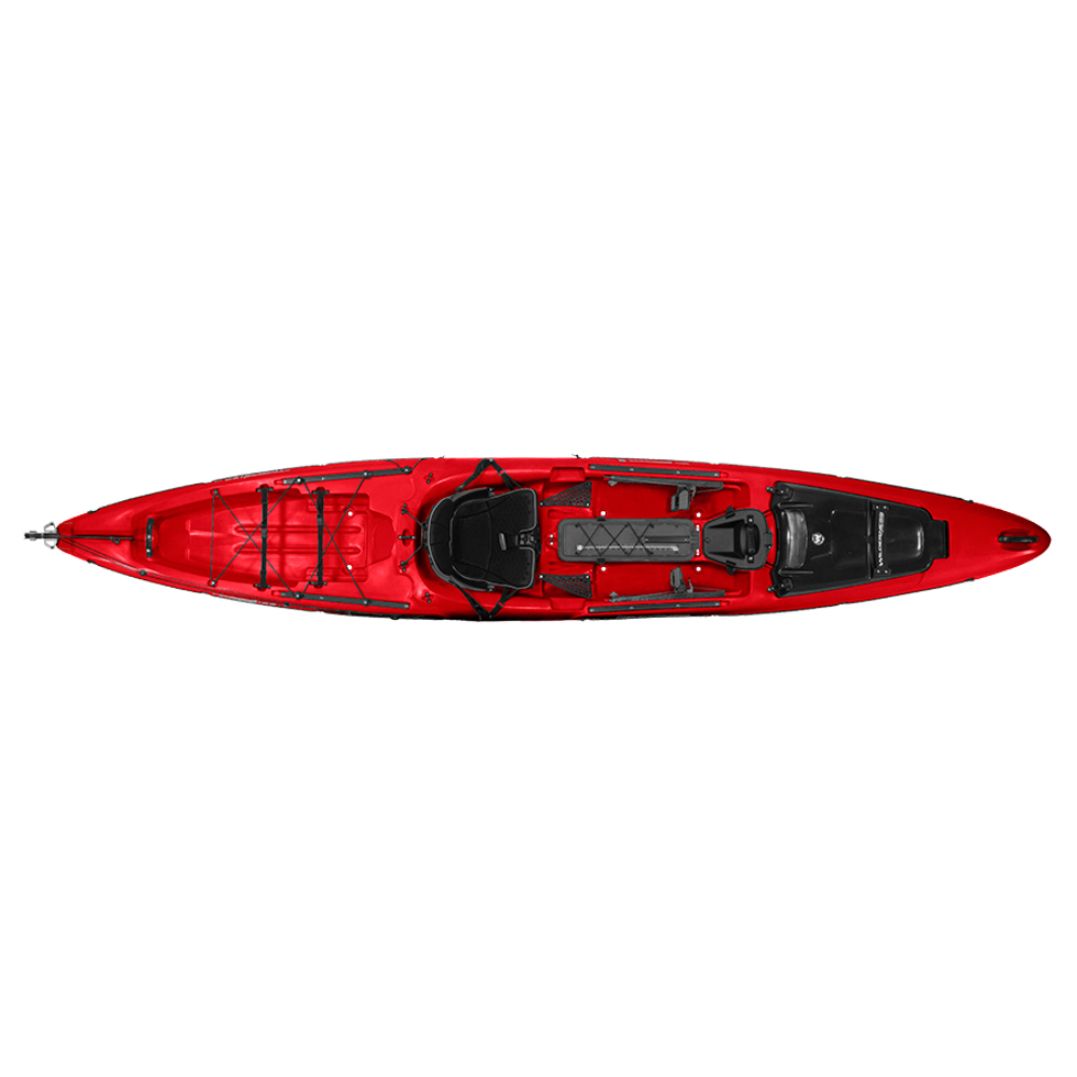 Desierto Systems Trilladora 155 Kayak Con Timón 2015 - Rojo