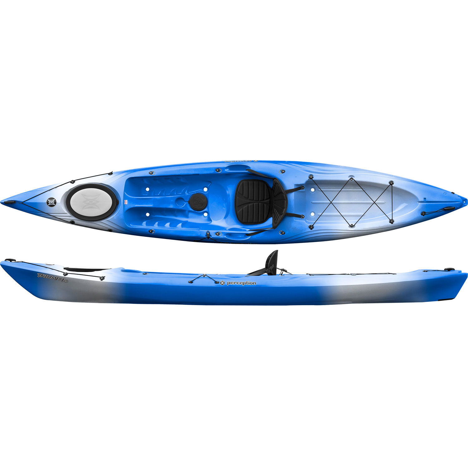 Percepción Triumph 13 Sit On Top Kayak - Azul / Blanco