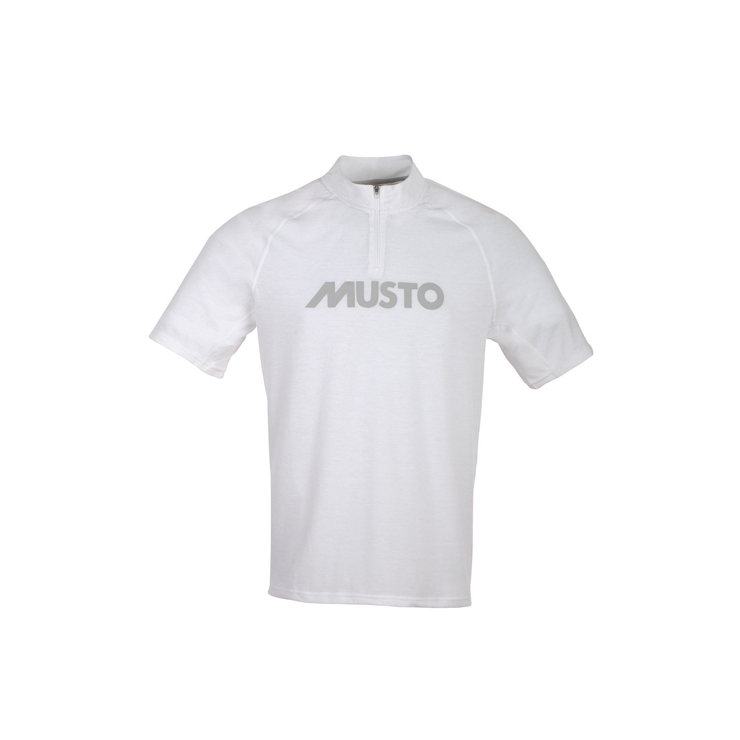 Musto Esencial Evolución Uv Zip Dry Fast Cuello - Blanco