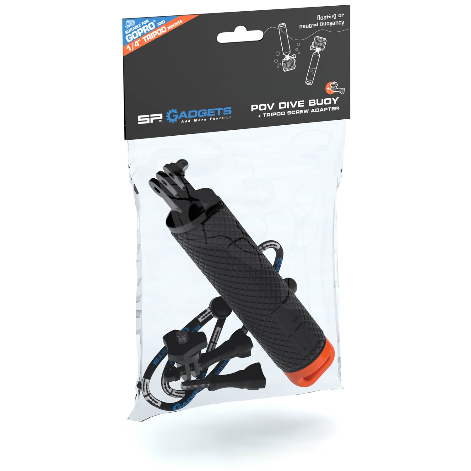 Boya De Buceo Sp Gadgets Pov Universal Bundle Y El Adaptador Del Tornillo Del Trípode