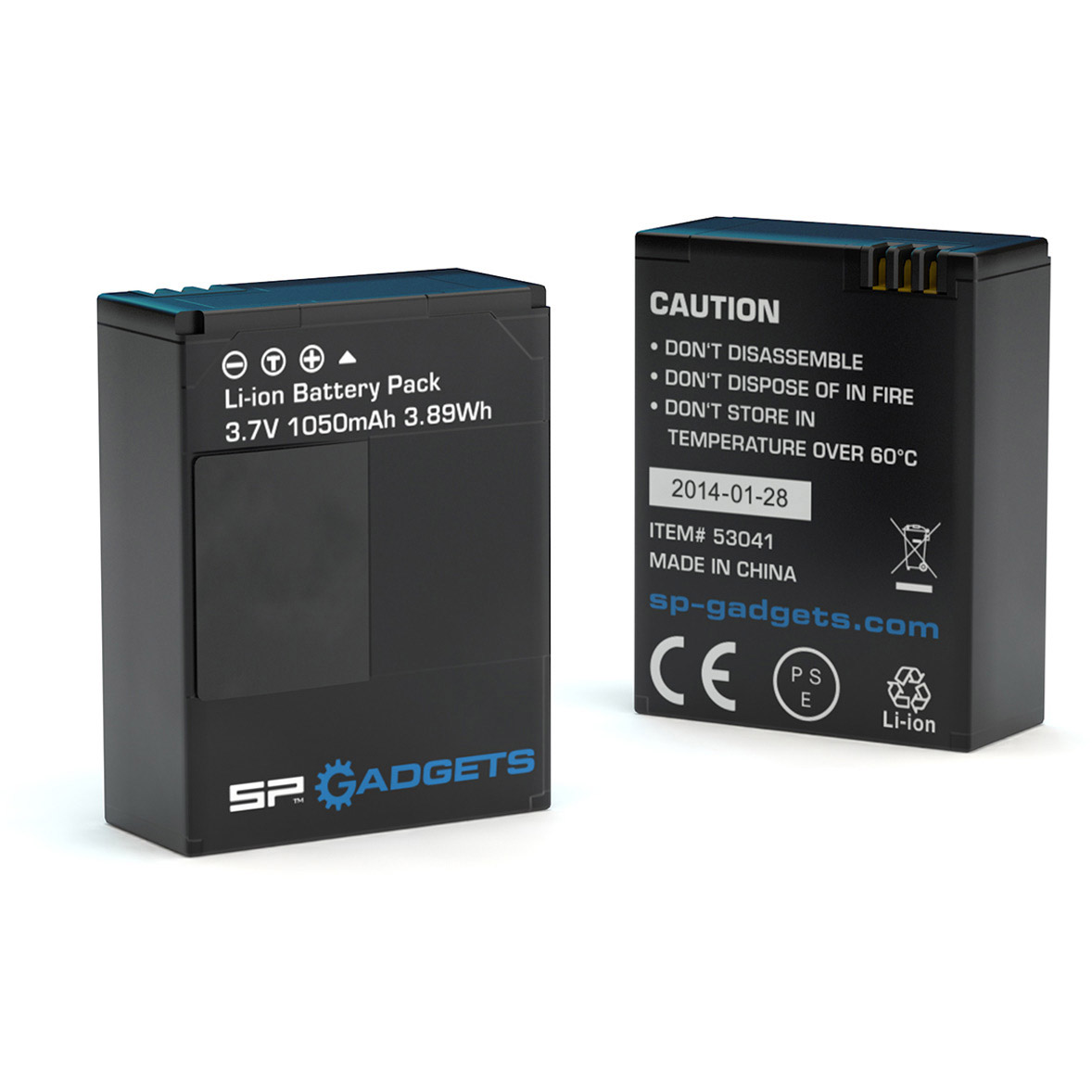 Sp Gadgets Baterías De Repuesto Para Hero3 Y 3+ - Paquete De 2