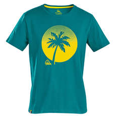 Camiseta Palm Sunset - Teal - 12593 Camiseta Palm Sunset - Teal - 12593