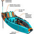 Bote Lono 12'6 Aero Kayak Hinchable - Native Aqua 126Iln22Na