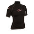 Gul Evotherm Flatlock Manga Corta Para Mujer De Rash Vest / Guardia - Negro