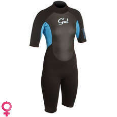 Gul Respuesta Flatlock Chapo 3 / 2Mm De Las Mujeres Traje - Negro / Turq