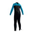 Gul Respuesta Vapor 3 / 2Mm Júnior Niñas Traje - Negro / Turq