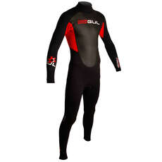Gul Respuesta Flatlock Vapor 3 / 2Mm Para Hombre Traje - Negro / Rojo
