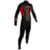 Gul Respuesta Flatlock Vapor 3 / 2Mm Para Hombre Traje - Negro / Rojo