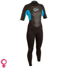Gul Respuesta Convertible 3 / 2Mm De Las Mujeres Traje - Blk / Turq