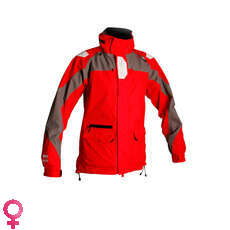 Gul Vigo Para Mujer Chaqueta Costera Vela - Red / Charcoal Gul Vigo Para Mujer Chaqueta Costera Vela - Red / Charcoal