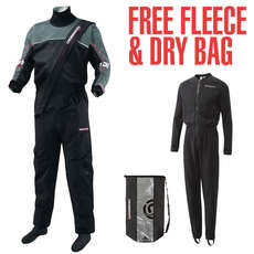 Crewsaver Cirrus Drysuit 2014 - Negro / Gris - Polar Libre Y Dry Bag