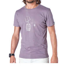 Kitesurf Mystic Camiseta - Barril - Gris Púrpura