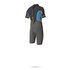 Traje De Baño Mystic Crossfire 3/2 Gbs Shorty Backzip - Gris