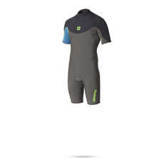 Traje De Baño Mystic Crossfire 3/2 Gbs Shorty Backzip - Gris Traje De Baño Mystic Crossfire 3/2 Gbs Shorty Backzip - Gris