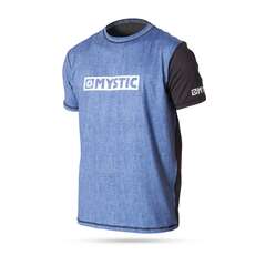 Mystic Majestic Loosefit Manga Corta Camisa De Lycra - Denim