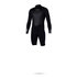 Mystic Estrella 3/2 Flatlock Backzip Longarm Chapo Traje - Negro