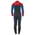 Animal Junior Lava 4/3 Traje De Buceo De Punto Ciego - Rojo Intenso