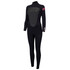 Animal Womens Lava 4/3 Blindstitched Wetsuit - Negro