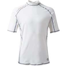 Gill Mens Pro Rash Chaleco Manga Corta - Blanco Gill Mens Pro Rash Chaleco Manga Corta - Blanco