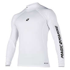 Magic Marine Cube Long Sleeve Rash Vest - Blanco Magic Marine Cube Long Sleeve Rash Vest - Blanco