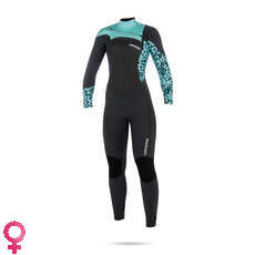 Mystic Mujer Diva 5 / 3Mm Gbs Front-Zip Traje De Neopreno - Gris Mystic Mujer Diva 5 / 3Mm Gbs Front-Zip Traje De Neopreno - Gris