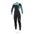 Mystic Mujer Diva 5 / 3Mm Gbs Front-Zip Traje De Neopreno - Gris