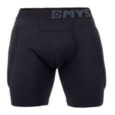 Mystic Foil Kitesurf Impact Boxers - Negro / Gris