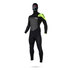 Mystic Legend Sudadera Con Capucha 5/3 Gbs Wetsuit Seco Rápido - Negro / Lime