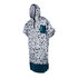 Mystic Allover Print Poncho / Fleece / Changing - Verde Azulado