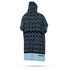 Mystic Allover Poncho De Impresión / Fleece / Robe Cambiante - Pewter