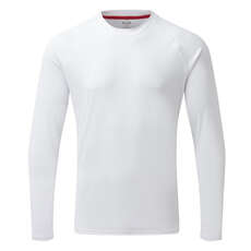 Gill Mens Uv Tec Cuello Redondo Camiseta De Manga Larga - Blanco
