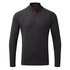Gill Hombre Uv Tec Zip Cuello Manga Larga Tee - Carbón