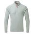 Gill Hombre Uv Tec Zip Neck Manga Larga Camiseta - Gris