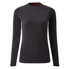 Gill Womens Uv Tec Camiseta Manga Larga - Charcoal