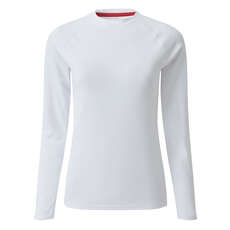 Gill Womens Uv Tec Camiseta Manga Larga - Blanco