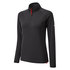 Gill Womens Uv Tec Manga Larga Con Cremallera Tee - Charcoal