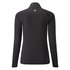 Gill Womens Uv Tec Manga Larga Con Cremallera Tee - Charcoal