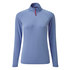 Gill Womens Uv Tec Manga Larga Con Cremallera Tee - Azul