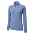Gill Womens Uv Tec Manga Larga Con Cremallera Tee - Azul