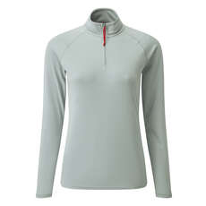 Gill Womens Uv Tec Manga Larga Zip Tee - Gris