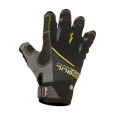 Guantes De Vela Corta Gul Summer - Negro / Amarillo