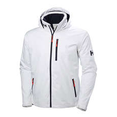 Helly Hansen Hooded Crew Chaqueta De Media Capa - Blanco
