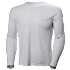 Camisa De Manga Larga Helly Hansen Hh Tech Crew - Gris Claro