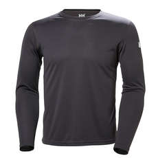 Camisa De Manga Larga Helly Hansen Hh Tech Crew - Ébano Camisa De Manga Larga Helly Hansen Hh Tech Crew - Ébano