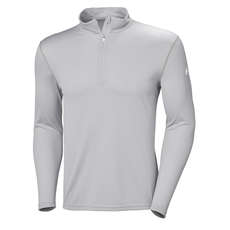 Camisa De Manga Larga Con Medio Cierre De Helly Hansen Hh Tech - Gris Claro