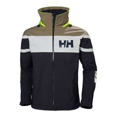 Chaqueta Con Bandera De Sal De Helly Hansen - Azul Grafito Chaqueta Con Bandera De Sal De Helly Hansen - Azul Grafito