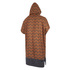 Mystic Allover Print Poncho / Fleece / Changing Robe - Seal Brown