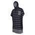 Mystic Allover Print Poncho / Fleece / Changing Robe - Negro / Gris